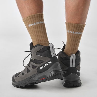 Кецове и обувки Salomon X Ward Leather Mid Gtx Сиво | L47181700, 1