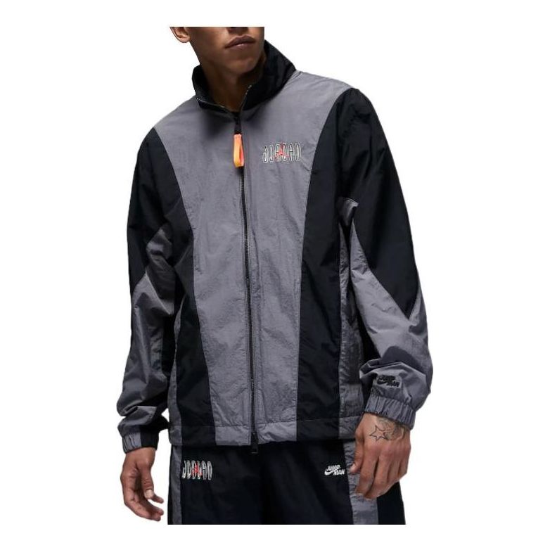 Ветровка Jordan Colorblock Embroidered Zipper Jacket Черно | DQ8034-014