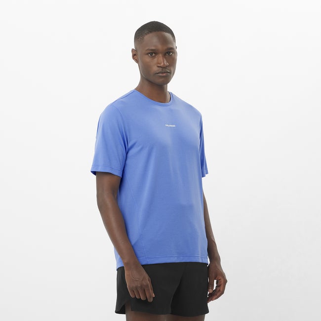 Тениска Salomon Shakeout Core T-Shirt Синьо | LC2423800, 0