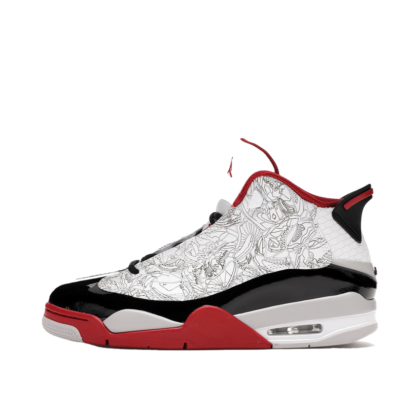 Кецове и обувки Jordan Jordan Dub Zero White Varsity Red Бяло | 311046-116