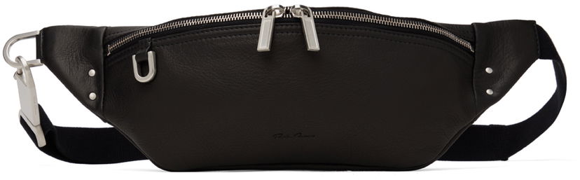 Чанта за кръста Rick Owens Black Porterville Geo Bumbag Pouch Черно | RA02D0530 LCN