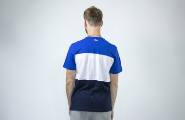 Тениска FILA Color Block T-Shirt Синьо | 681244-A436, 2