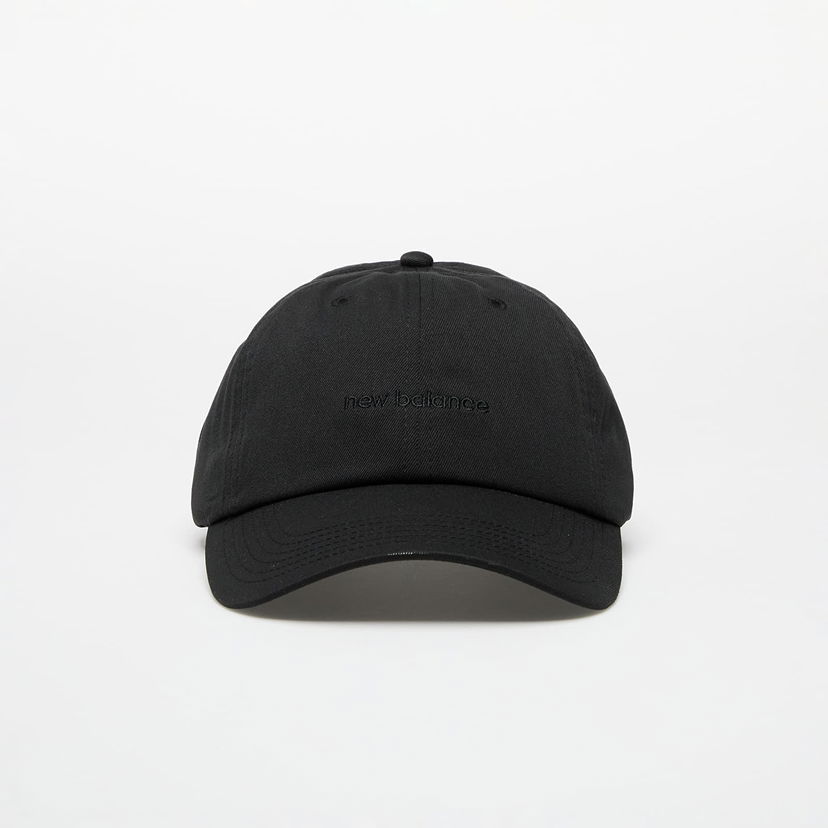 Шапка с козирка New Balance 6 Panel Linear Logo Cap Черно | LAH51010BK