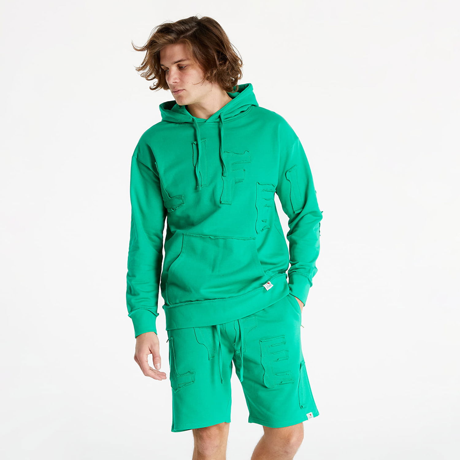 Суитчър Life is Porno Illegal Hoodie Зелено | 21SSH03, 1
