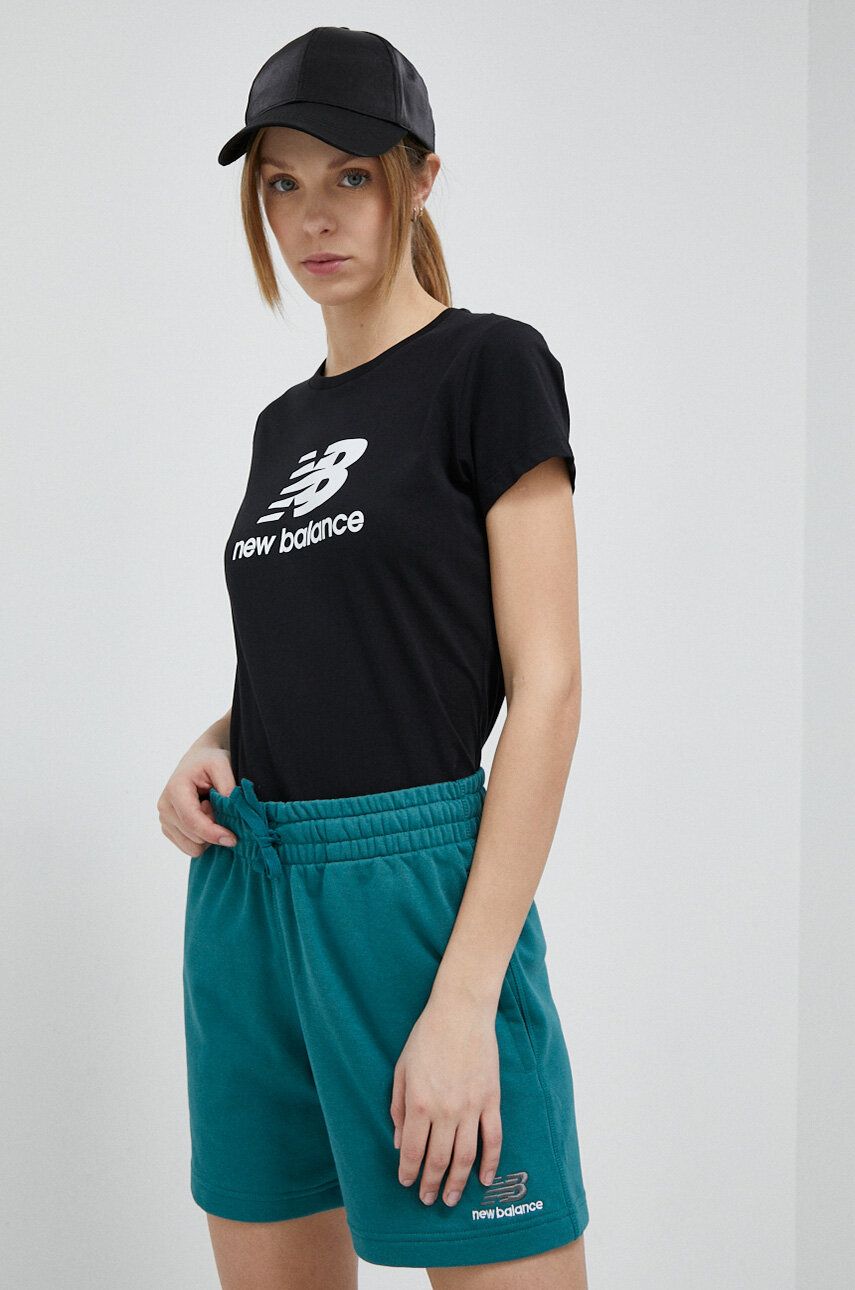 Тениска New Balance T-shirt Черно | WT31546BK, 0