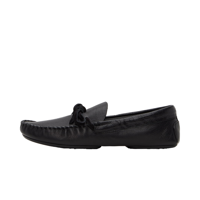 Кецове и обувки The Row Lucca Leather Loafers Черно | F1368-L74