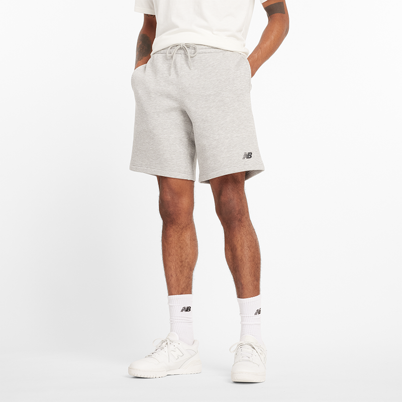 Къси панталони New Balance NB Shorts Сиво | Pánske šortky New Balance MS43903AG – sivé, 0