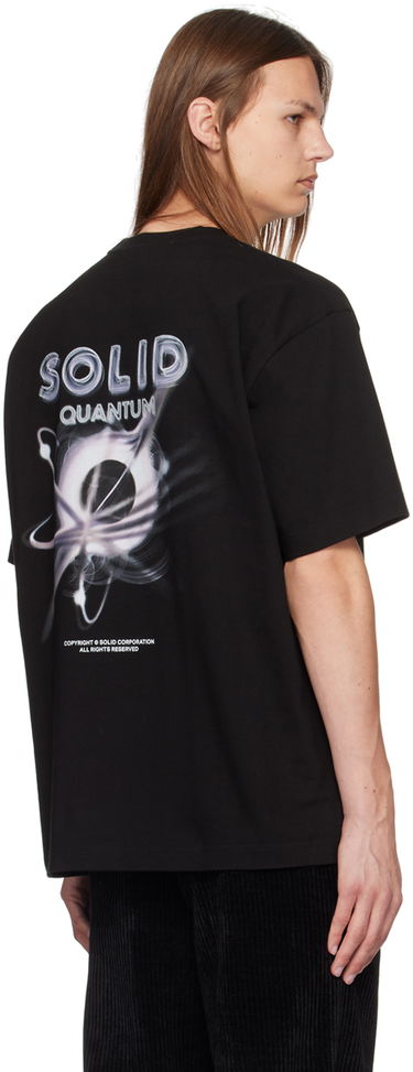 Тениска Solid Homme Quantum Relaxed Fit Patch T-Shirt Черно | S243TS55, 2