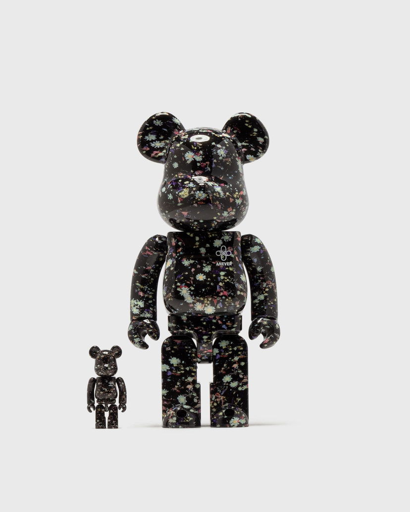 Колекционерско Medicom Toy ANEVER BLACK 100% & 400% BE@RBRICK Set Черно | MED1164