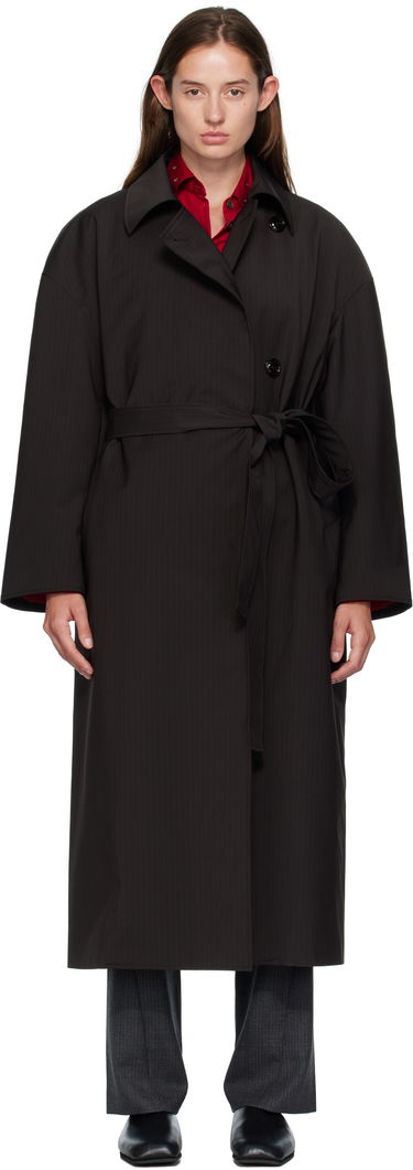 Палта OUR LEGACY OUR LEGACY Pinstripe Court Coat Черно | W4251CC, 0