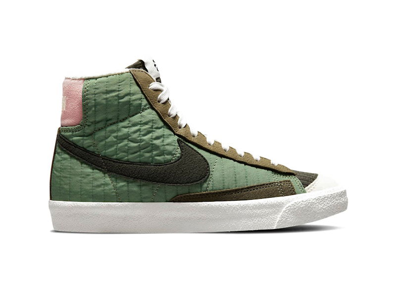 Кецове и обувки Nike Blazer Mid 77 Premium Toasty Quilted Зелено | DO5216-331, 0