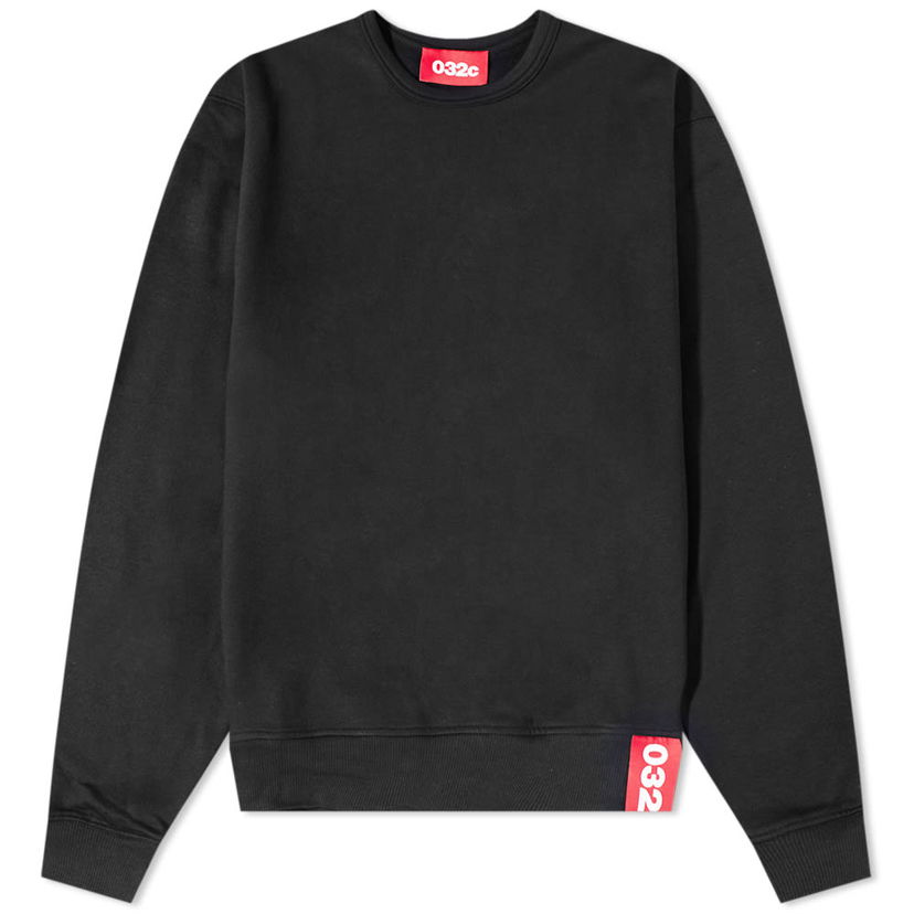 Суитчър 032C Classic Tab Crew Sweatshirt Черно | FW22-C-2010