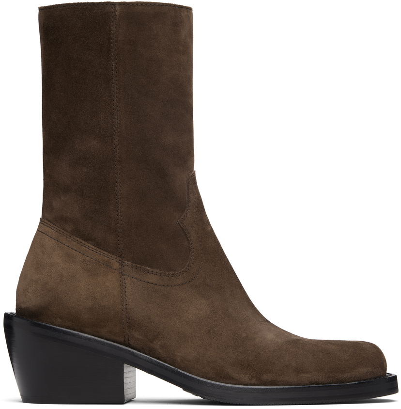 Кецове и обувки Dries Van Noten Dries Van Noten Suede Boots Кафяво | 252-021706-106