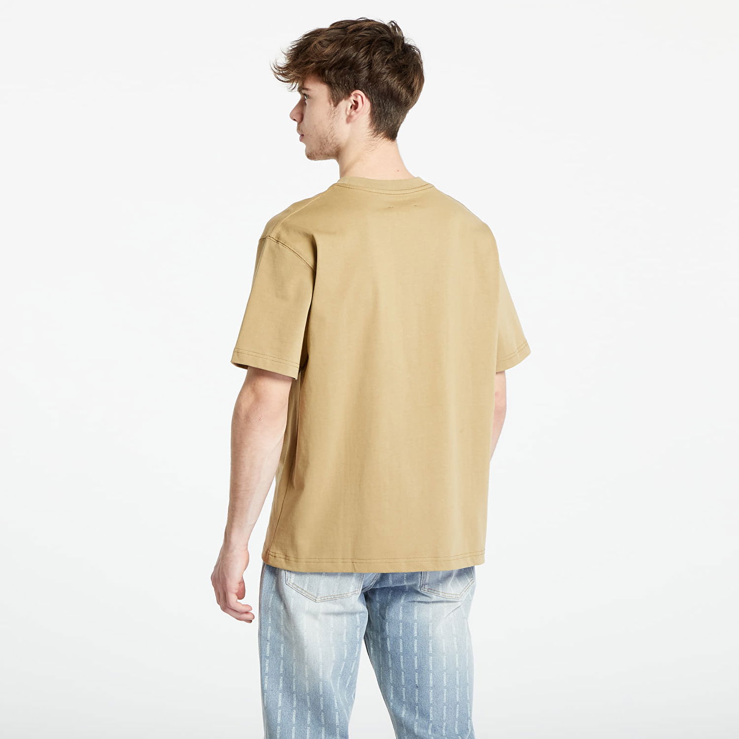 Тениска Pleasures Drag Heavyweight T-Shirt Бежово | P23W034 BEIGE, 1