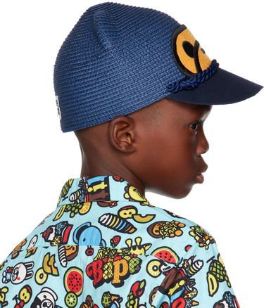 Шапка с козирка BAPE Milo Blade Cap Синьо | 002CPJ303005K, 2
