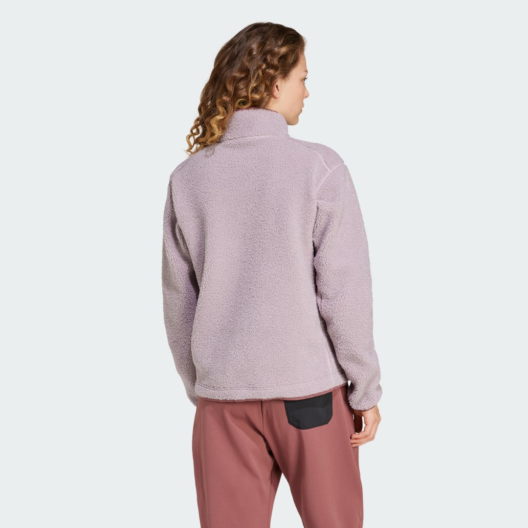 Суитчър adidas Performance Fleece Pullover Лилаво | IW0223, 1