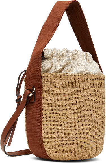 Дамска чанта CHLOÉ Chloé Small Horse Medal Basket Bag Бежово | CHC25SS592O82, 2