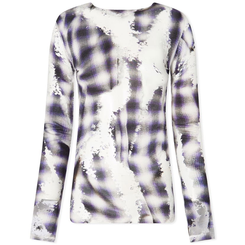 Тениска Y/PROJECT Long Sleeve Top Print Синьо | 105TO001-BP