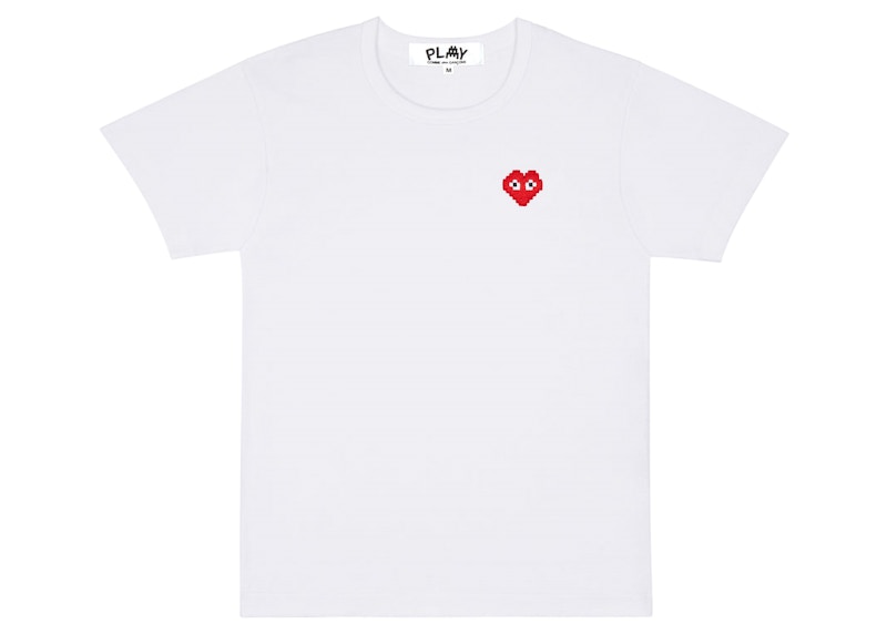 Тениска Comme des Garçons Play x Invader T-Shirt Бяло | AZ-T321-051
