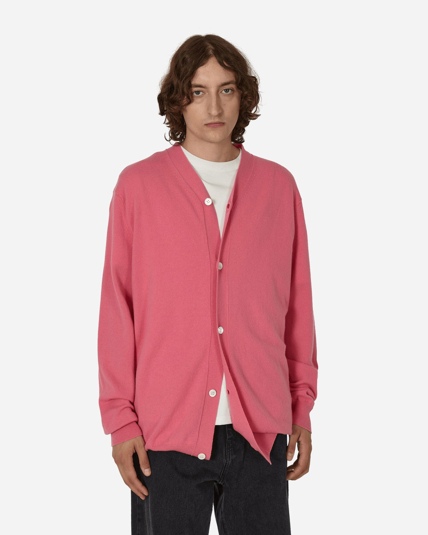 Пуловер Comme des Garçons Oversized Knit Cardigan Розово | FL-N007-W23 4, 0