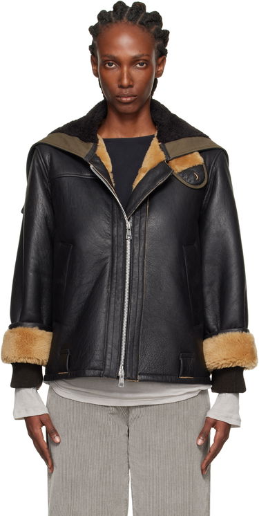 Яке OUR LEGACY Our Legacy Blizzard Shearling Leather Jacket Черно | W4259BN, 0