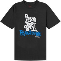 Тениска Pleasures 555 x V T-Shirt Черно | P23555006-BLACK, 1