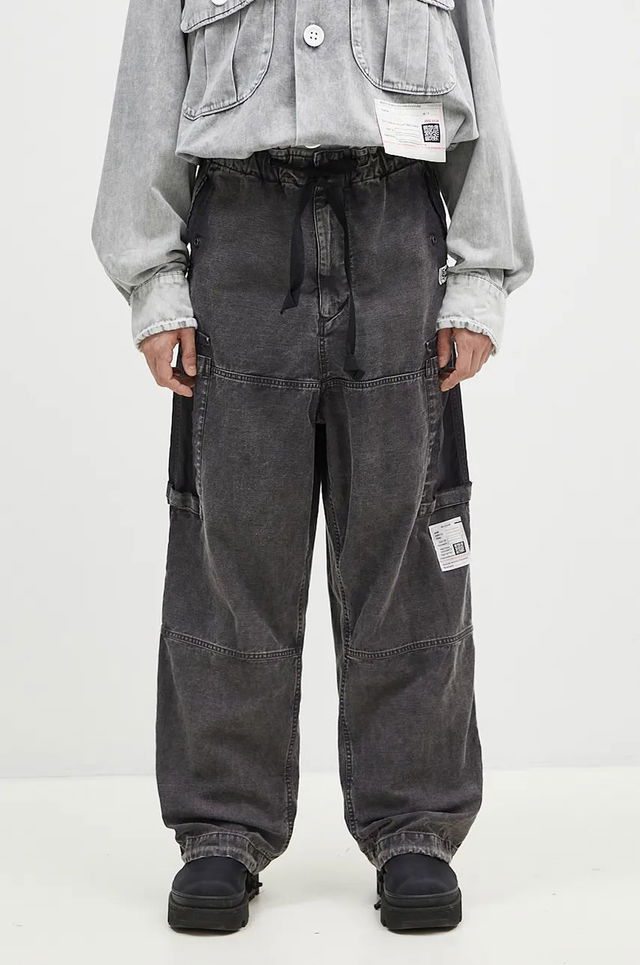 Satin Cargo Pants