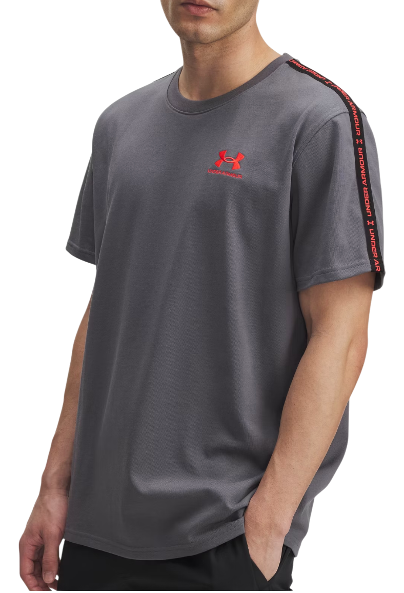 Тениска Under Armour UA Icon HWT Taping T-Shirt Сиво | 1390300-025, 0