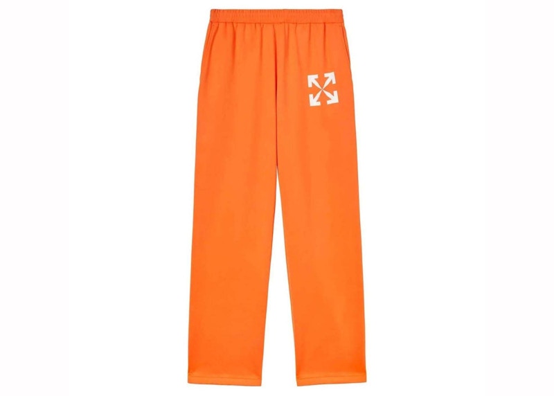 Спортни панталони Off-White Arrow Printed Track Pants Orange Оранжево
 | OMCJ018S22FAB0022001, 0