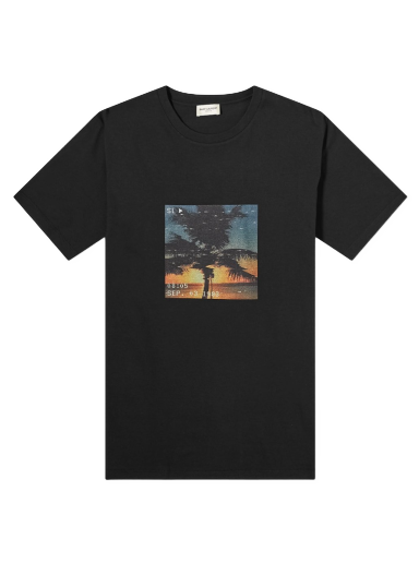 Тениска Saint Laurent Palm Photo Print Tee Черно | 652565-Y36AD-1068
