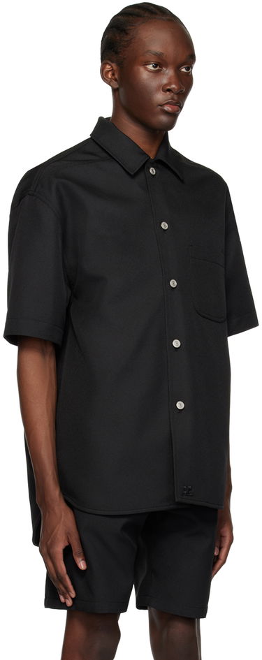 Риза Courrèges Short Sleeve Button-Up Shirt Черно | 123CCH023PL0056, 1