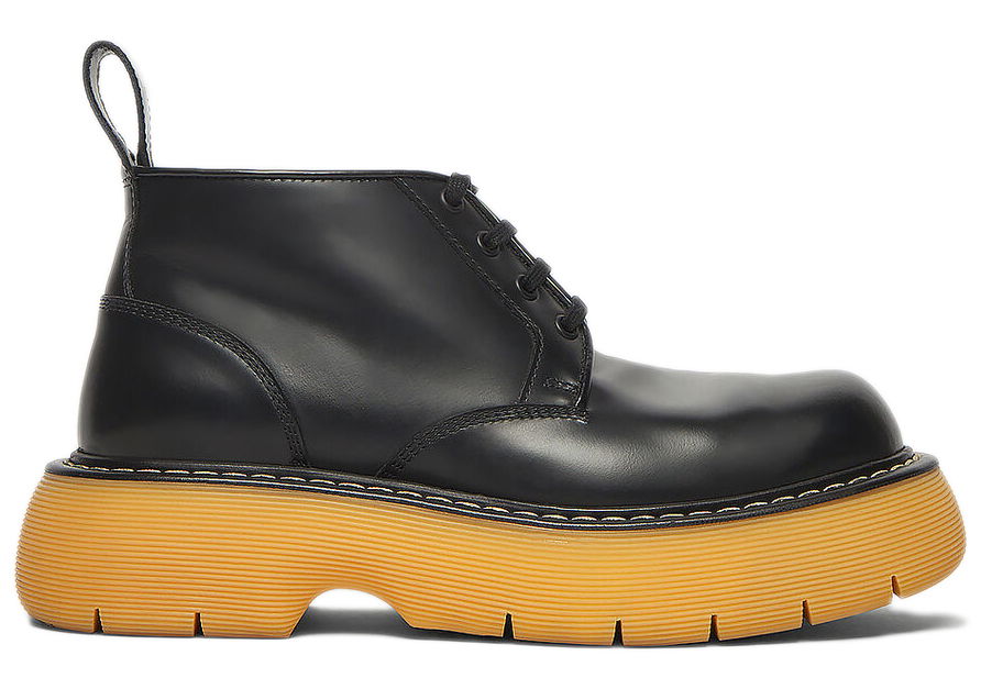 Кецове и обувки Bottega Veneta Leather Ankle Boots With Massive Sole Черно | 651406V00H01032, 0