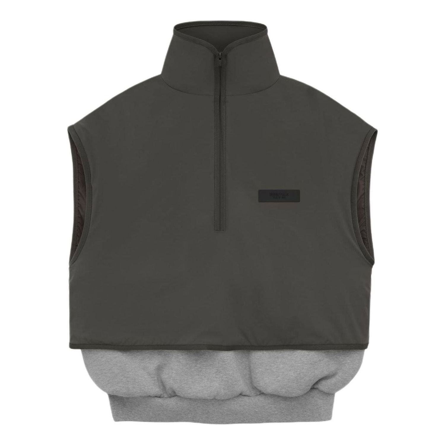 Жилетка Fear of God Essentials Fleece Mockneck Vest Сиво | 202SP244293F, 0