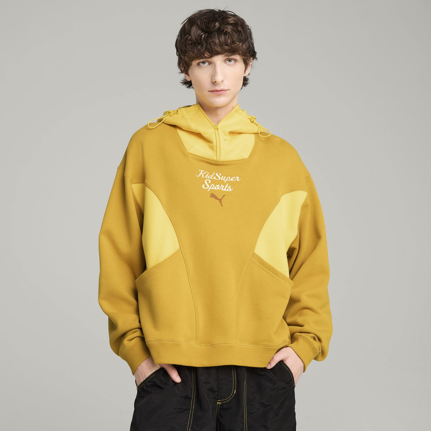 Суитчър Puma KIDSUPER Progressive Hoodie Жълто | 630932_62, 0
