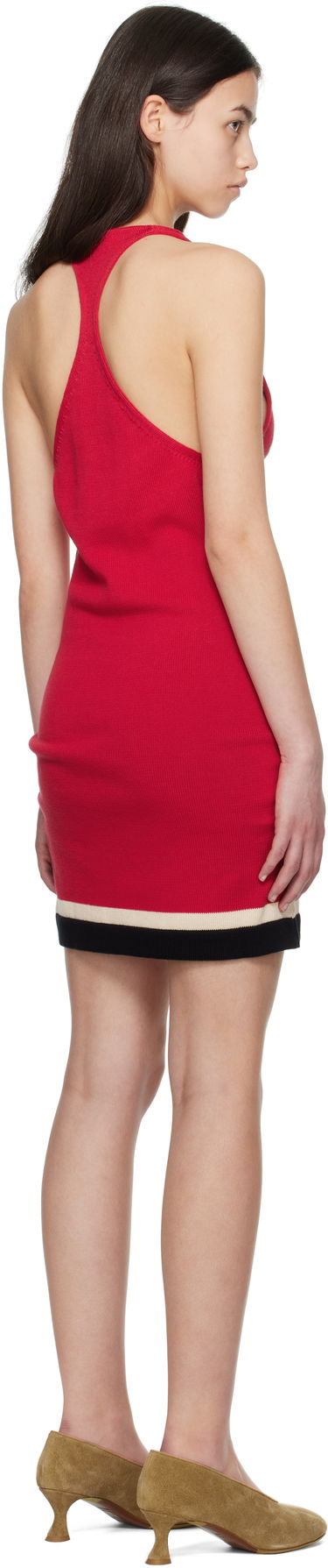 Pокля Bode Bode Port Knit Minidress Червено | WRS25KT029, 2