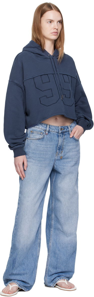 Суитчър Ksubi Ksubi Oh G Cropped Hoodie Синьо | WFA25FL004, 3