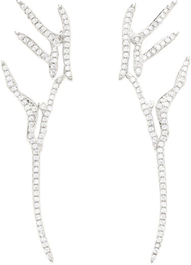 Обеци Collina Strada Collina Strada Crystal Wing Earrings Бяло | XX1096, 0