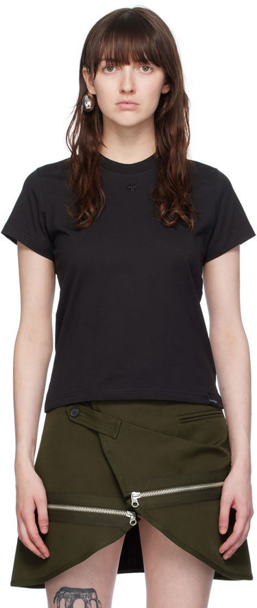 Тениска Courrèges Courrèges 'AC' Tee Черно | 423JTS006JS0107, 0