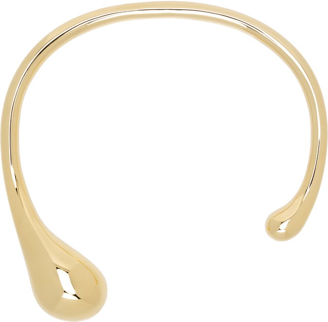 Bottega Veneta Gold Drop Necklace