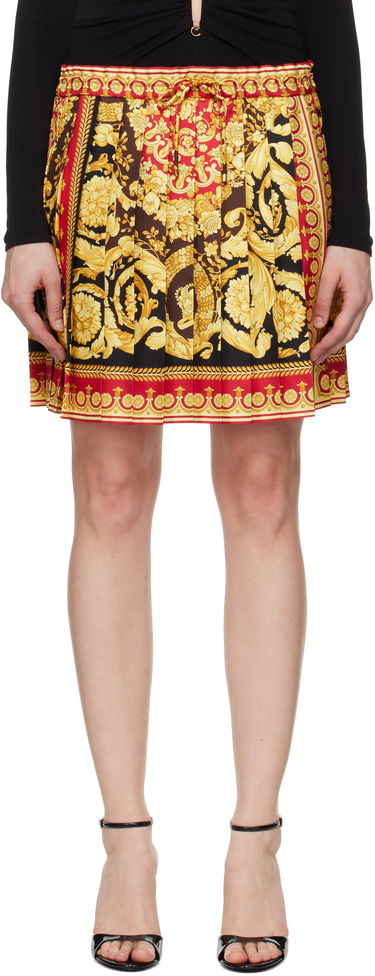 Пола Versace Versace Barocco 92 Foulard Silk Miniskirt Многоцветен | 1020295_1A15215, 0