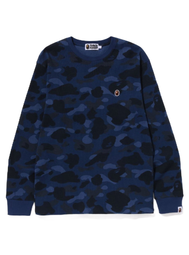 Тениска BAPE Color Camo Thermal L/S Tee Тъмно синьо | 1J30-111-005