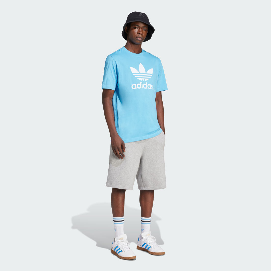 Тениска adidas Performance Adicolor Trefoil Синьо | IR7980, 1