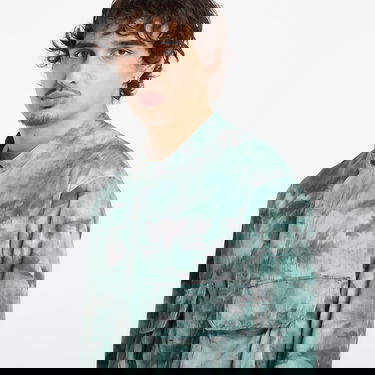 Риза Y-3 Y-3 Ut Aop Tie-Dye Band Collar Overshirt with Pockets Многоцветен | KC6759, 1