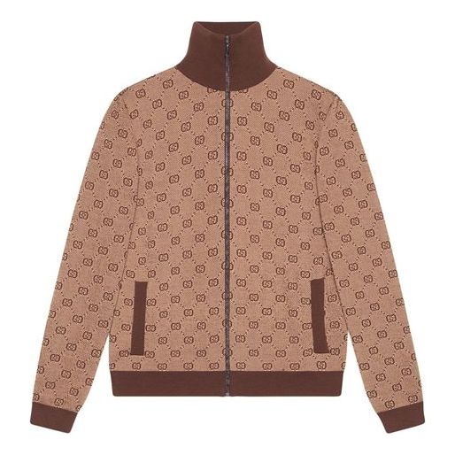 Пуловер Gucci Knit Pilot Jacket Кафяво | 572636-XKAKV-2094, 0