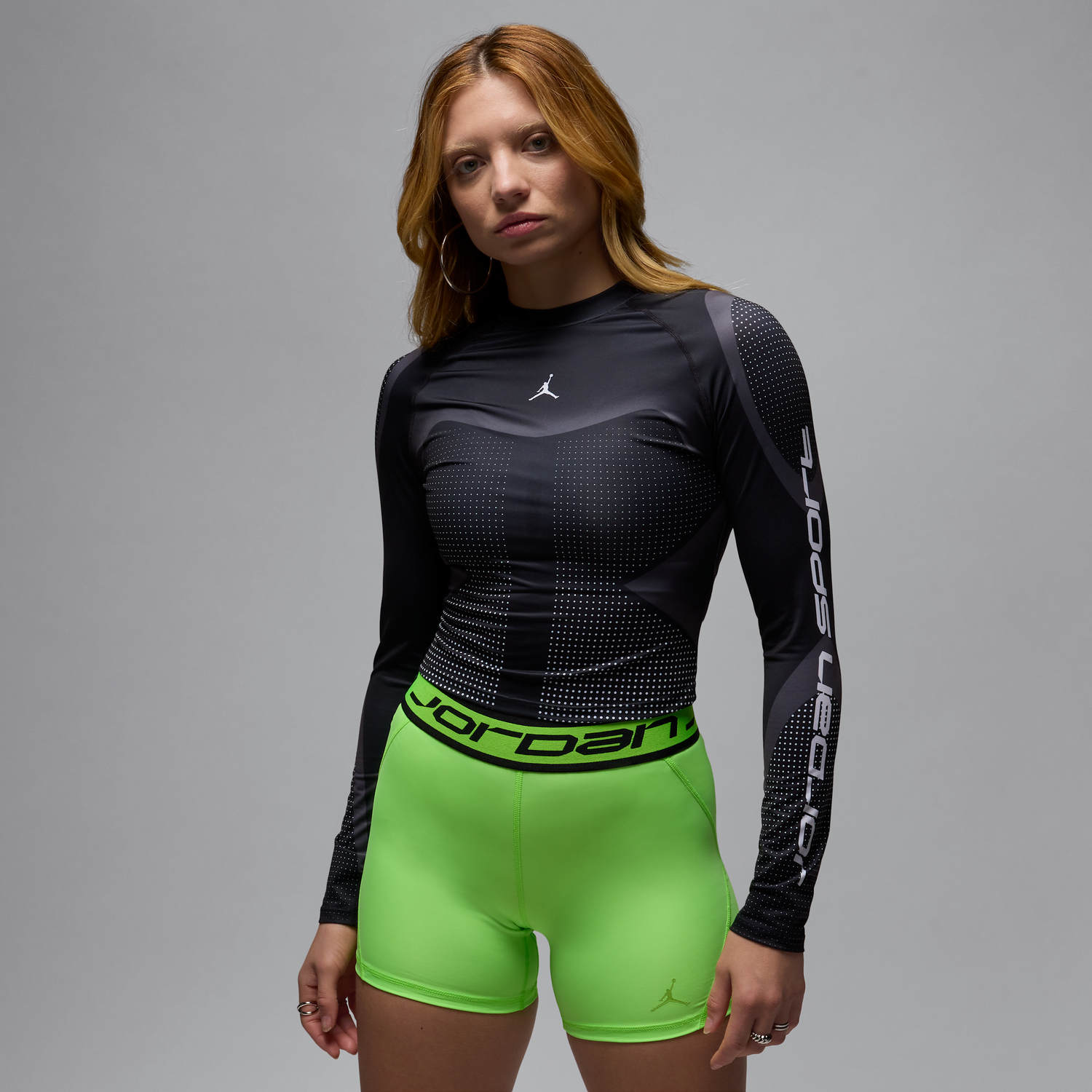 Комплект Jordan Jordan Sport Dri-FIT Long Sleeve T-Shirt Зелено | HF9480-010, 1