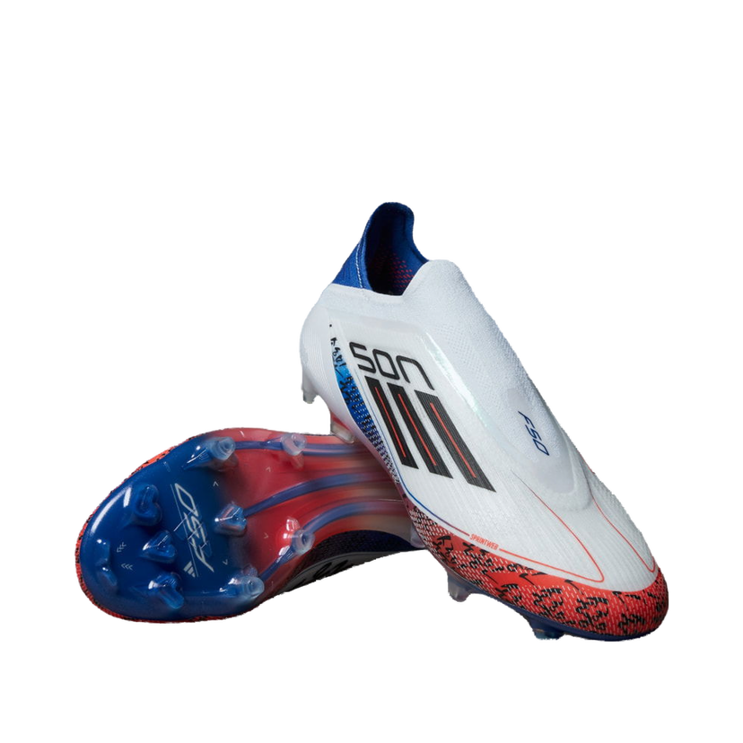 Кецове и обувки adidas Performance F50 Elite Son Laceless Firm Ground Бяло | JQ5071