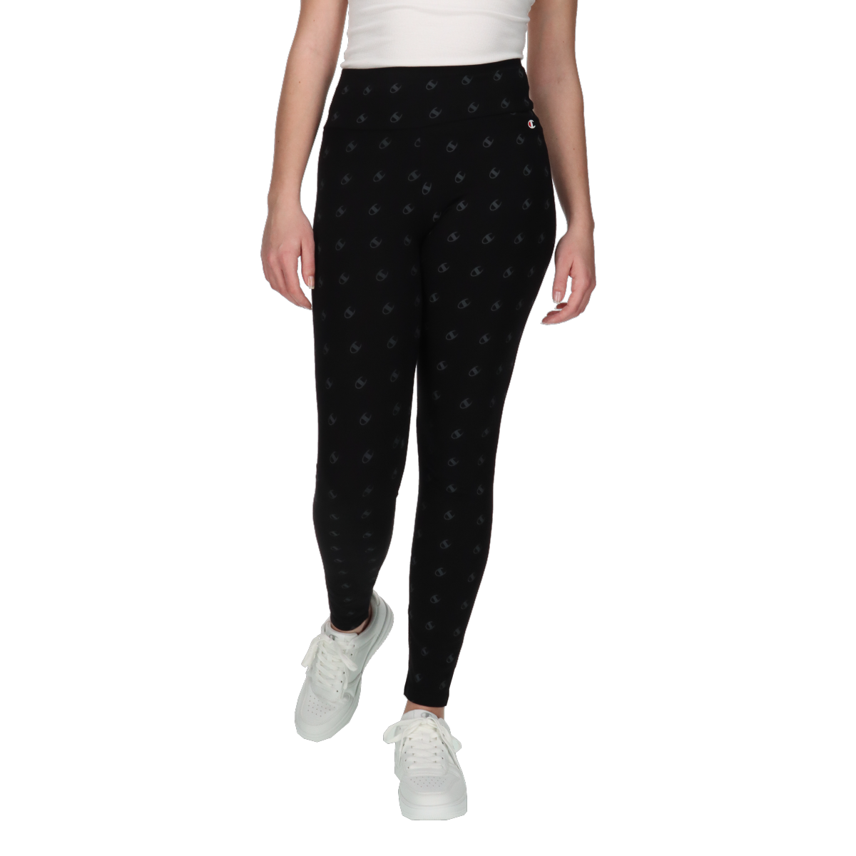 Клинове Champion Champion Leggings All-Over Logo Print Черно | 116958-KL001, 0