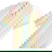 For The Love Of Dance Pastel Gradient Wave Cuban Collar Shirt