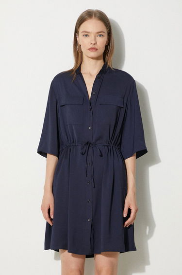 Pокля MAISON KITSUNÉ Maison Kitsuné Double Pocket Mini Dress Тъмно синьо | MW01607WF0022, 0
