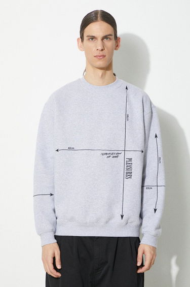 Суитчър Pleasures Intersection Crewneck Sweatshirt Сиво | P23W024.GREY, 0